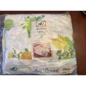 Vintage Lady Pepperell Summerette Satin Trim 72 x 90 Blanket NIP NOS